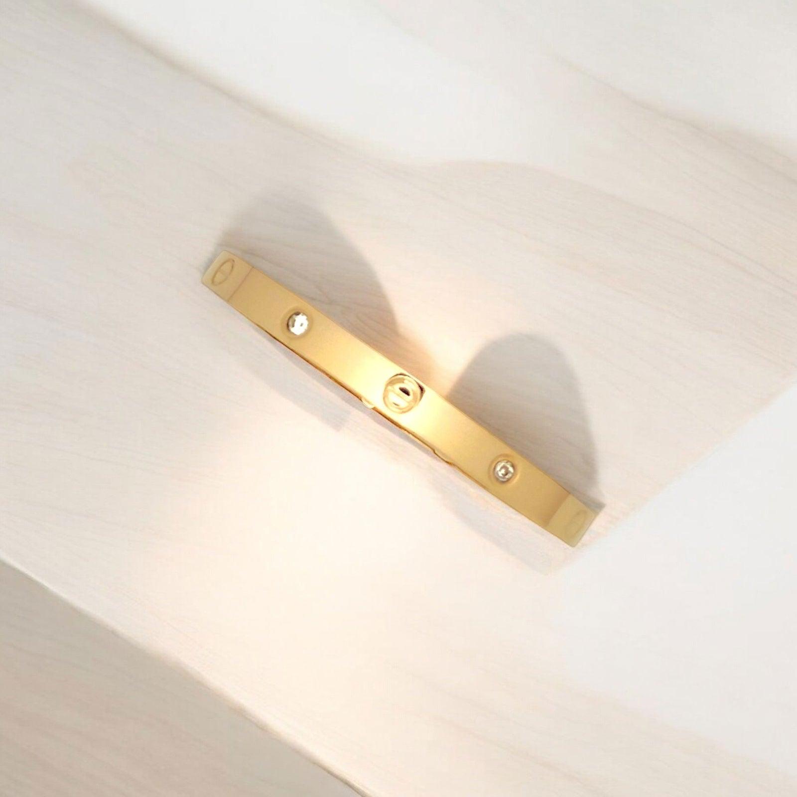 Crystal Cartier Bracelet Gold - JESPARA