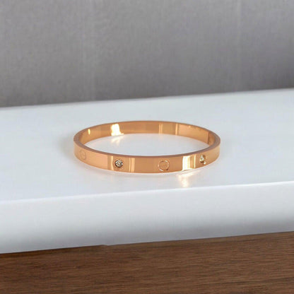 Crystal Cartier Bracelet Rose Gold - JESPARA