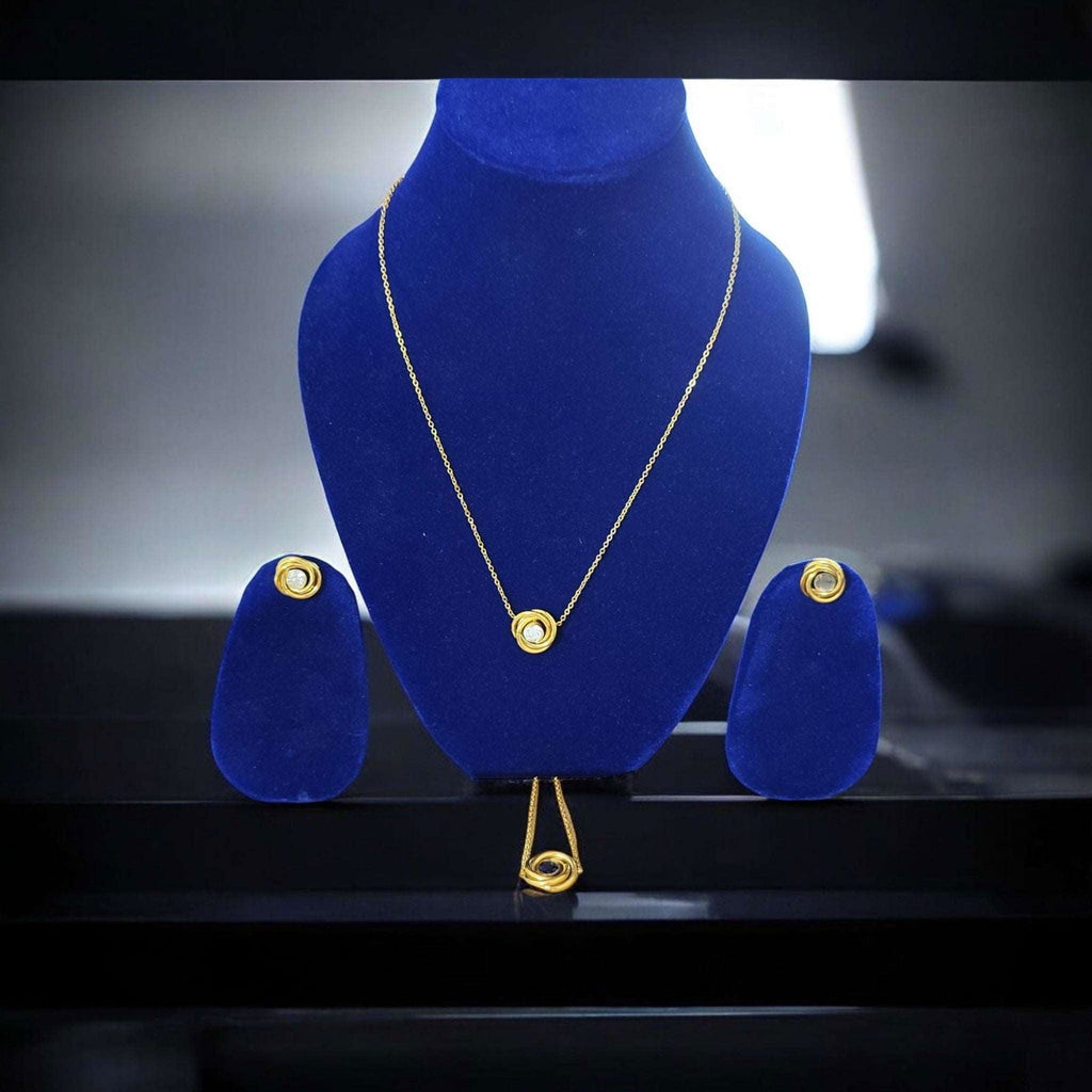 Gold Knot Jewelry Set