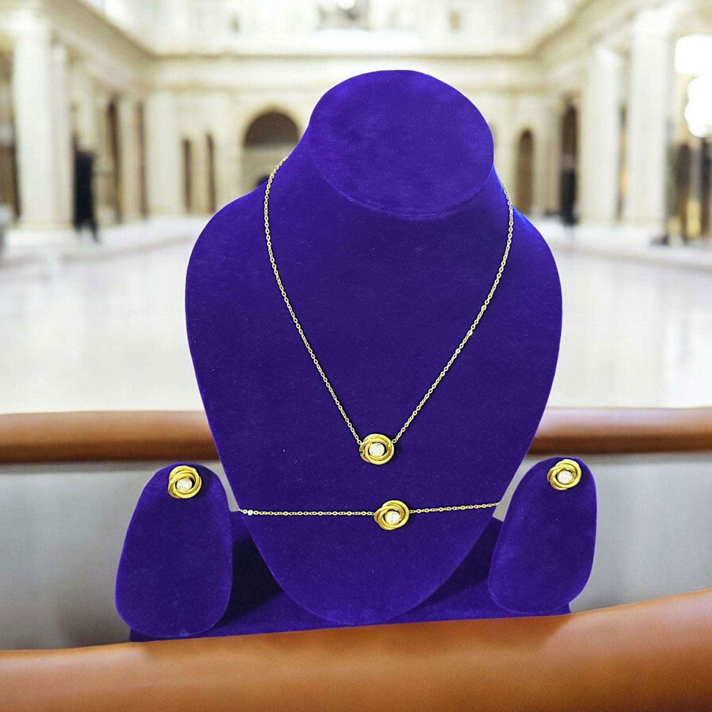 Gold Knot Jewelry Set