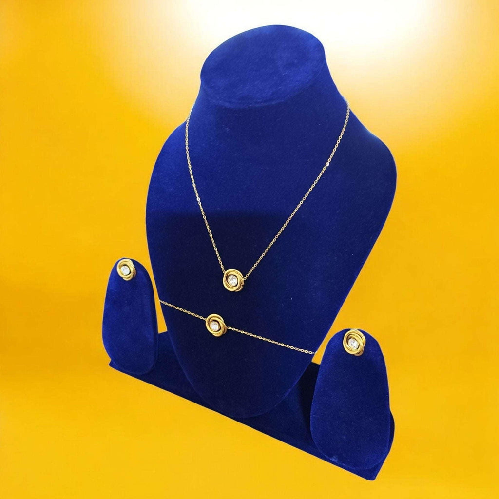 Gold Knot Jewelry Set