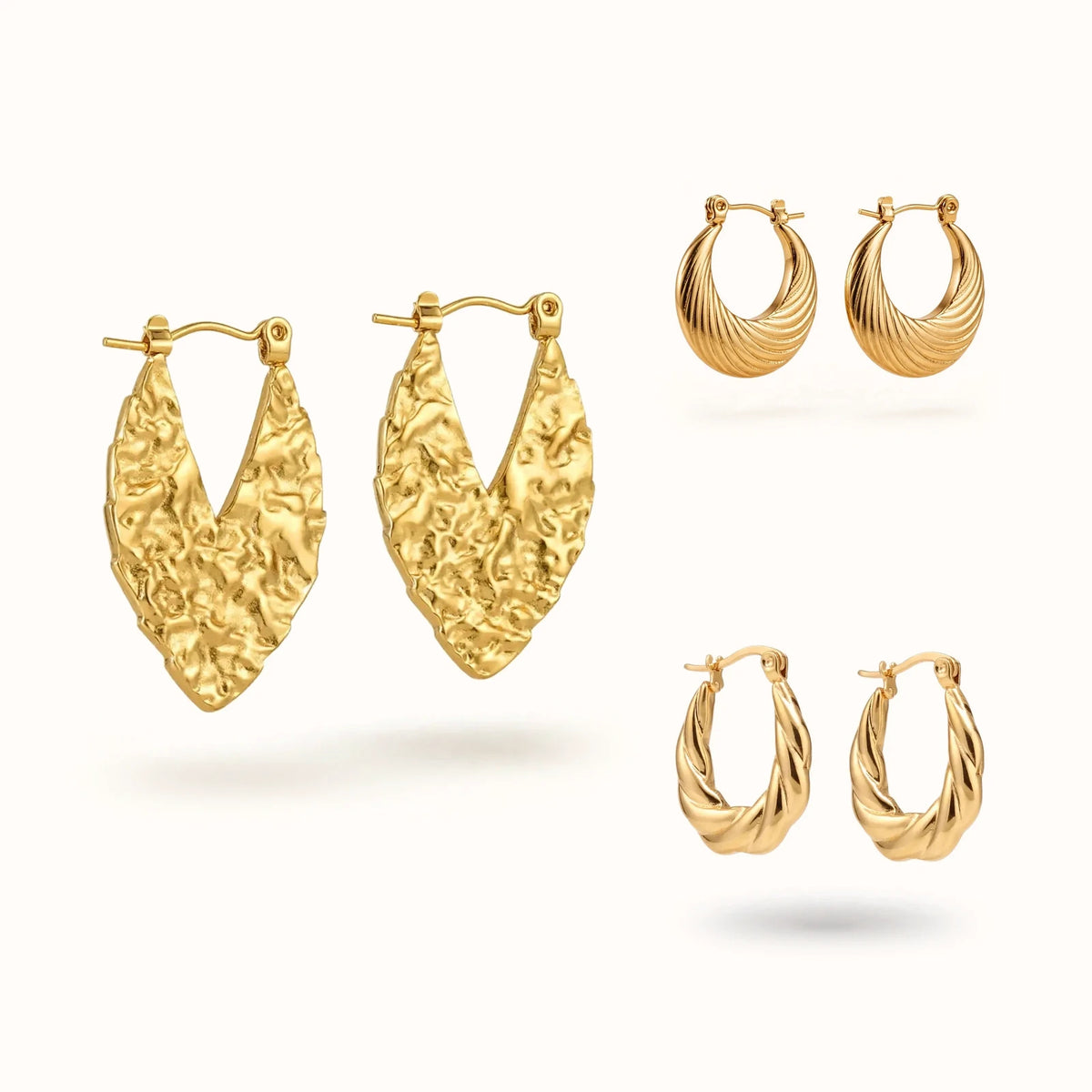 Hoop Trio | Gold Hoop Earrings, Hoop Earrings & Hoop Earrings