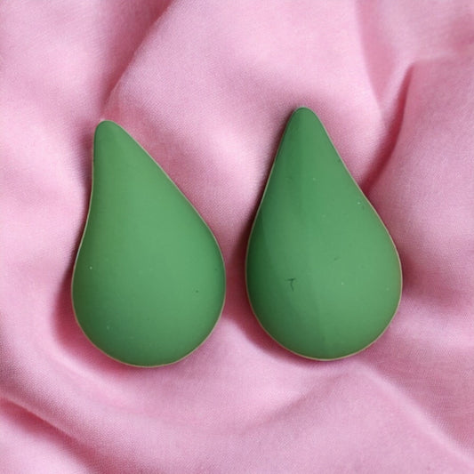 Mango Green Teardrop Earrings - JESPARA