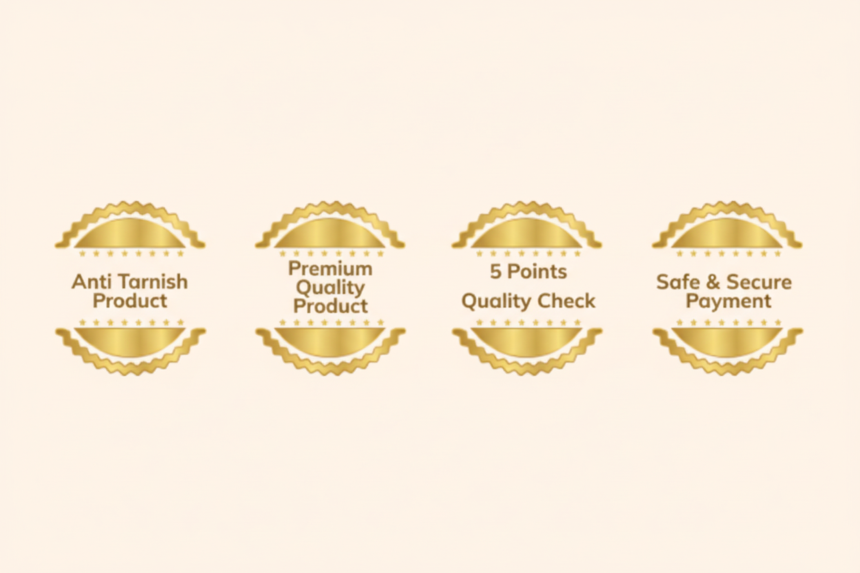 Quality badges with Safe & Secure Payment