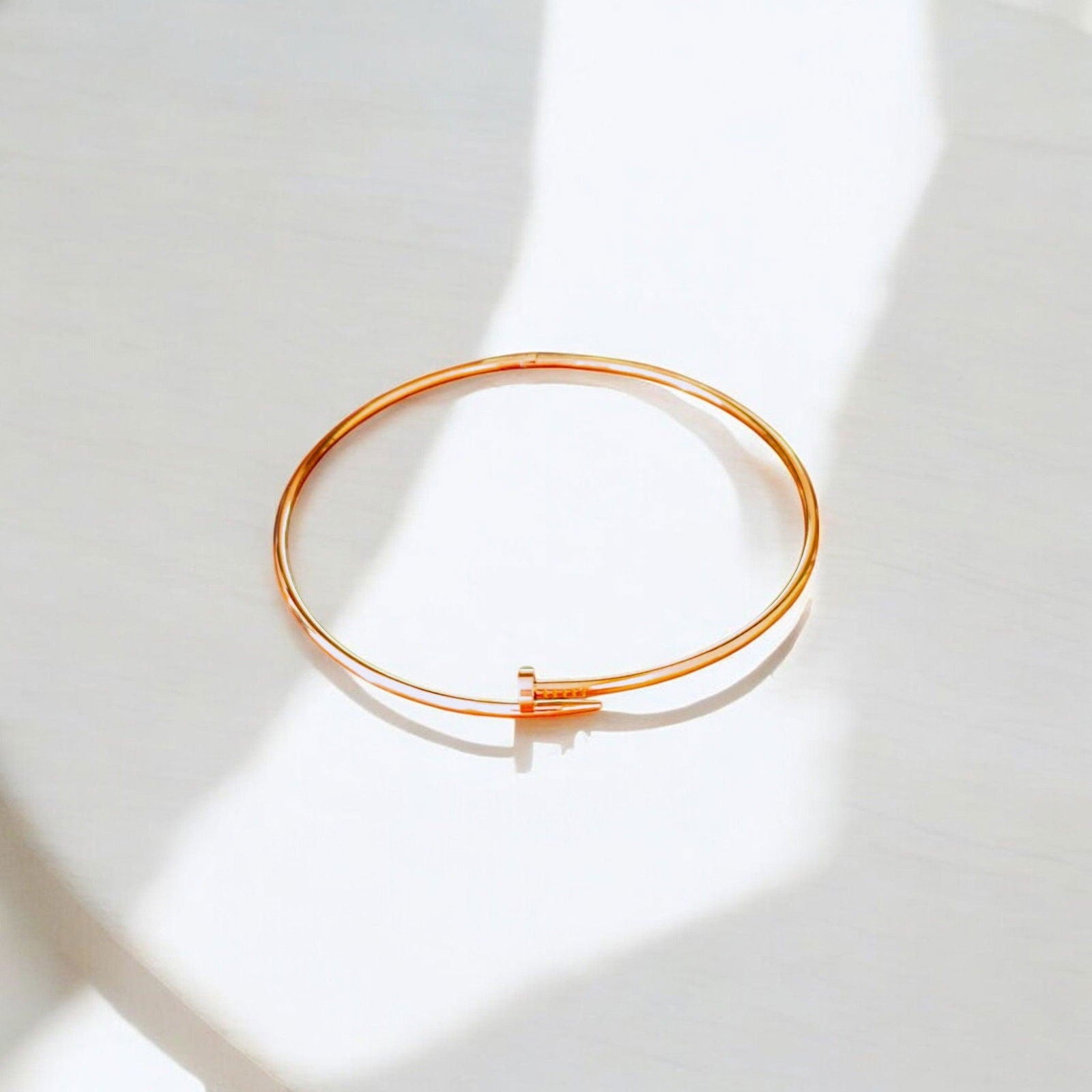 Rose Gold Nail Collar Necklace - JESPARA