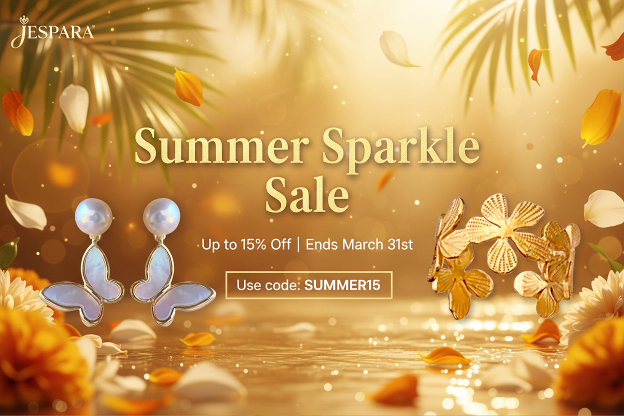 Summer Sparkle Sale Banner with Store Jewelry