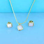 White Pearl Jewelry Set